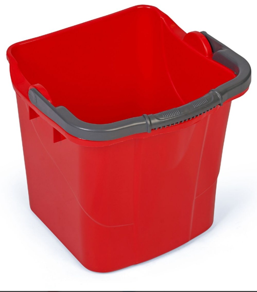 Seau plastique carré 25 L RECOPLAST — visuel fourni